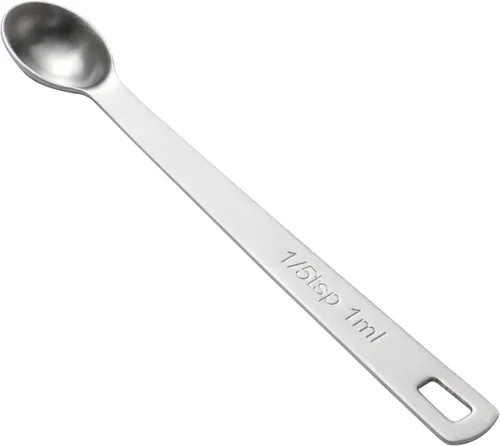 Miniatura 13 de 2 piezas 1/4 cucharadita (1/4 tsp, 1.25 ml, Tad) Cuchara de medición única pequeña, pequeñas cucharas de medida de acero inoxidable individuales