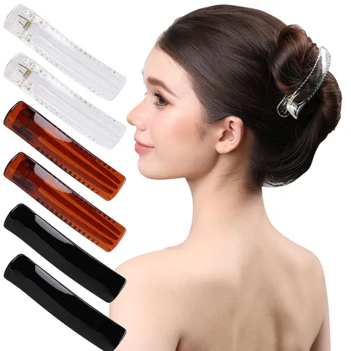 Miniatura 8 de RC ROCHE ORNAMENT 6 pinzas clásicas de cocodrilo para mujer, pasadores laterales de agarre firme, accesorio de belleza para niñas, pinzas