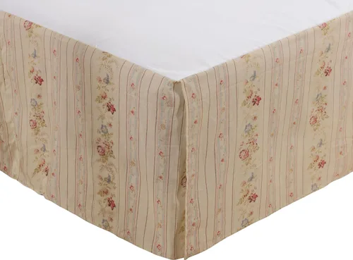 Miniatura 3 de Greenland Home Falda de cama con rosas antiguas, matrimonial, multicolor