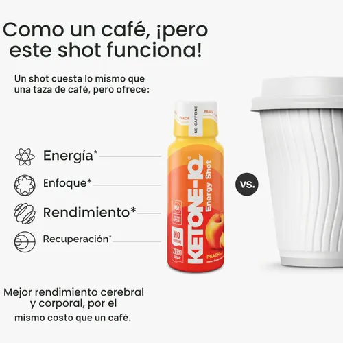 Miniatura 6 de Ketone-IQ Shots de Energía de Cetonas Exógenas Sin Cafeína - Paquete de 24 Bebidas Energéticas Sin Cafeína con 10g de Cetonas - Sin Azúcar, Sin Sal