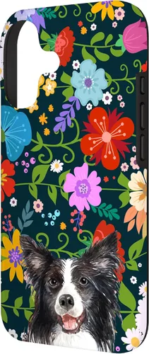 Miniatura 2 de Border Collie Ditsy Flower Floral Pattern for Women Case for iPhone 17
