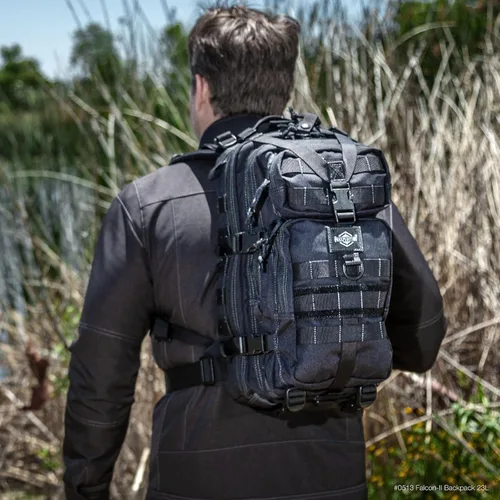 Miniatura 5 de Maxpedition Falcon-II Mochila, mochila táctica de 23 l, paquete de supervivencia, bolsa de emergencia, bolsa MOLLE para EDC, 0513