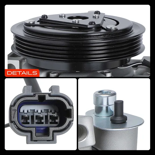 Miniatura 9 de A-Premium Compresor de aire acondicionado con embrague compatible con Subaru Impreza 2002-2007 y Saab 9-2X 2005-2006
