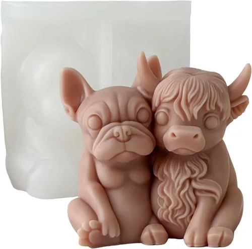 Miniatura 6 de Groot - Moldes de silicona de fundición de resina para decoración del hogar y fabricación de velas, molde en espiral ondulado Peonía-medio abierto