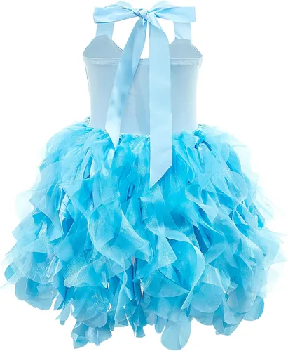 Miniatura 2 de Vestido tutú para niñas con lentejuelas brillantes de tul de princesa, fiesta de cumpleaños, baile de graduación, vestido deportivo para niñas