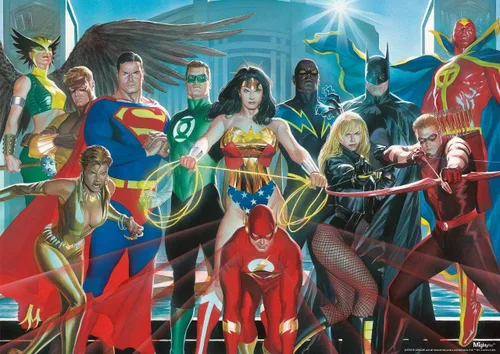 Miniatura 24 de MIGHTYPRINT DC Comics - Liga de la Justicia - Volumen #2 - Cosmos - Arte de portada variante de cómic - Arte de pared duradero de 17 x 24 pulgadas