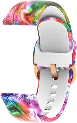 Miniatura 7 de Bandas para Quican IDW16/IDW19/W16B - Correa de reloj inteligente con patrón de correa de silicona transpirable, correas impermeables, correa