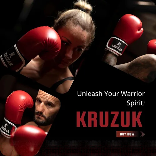 Miniatura 4 de Kruzak - Guantes de boxeo para hombres y mujeres, guantes de sparring y kickboxing, Muay Thai y MMA, 8-16 onzas