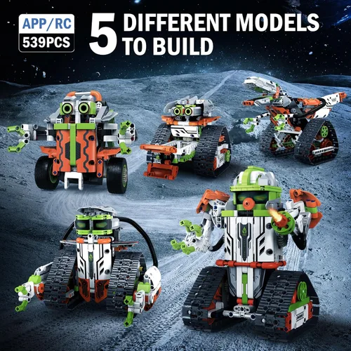 Miniatura 2 de Kit de construcción de robot STEM con control remoto para niños de 6 a 13 años, juguetes técnicos robóticos de codificación, regalos de cumpleaños