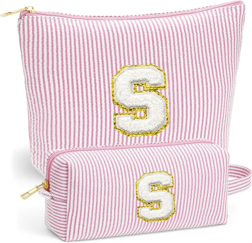 Miniatura 8 de Set de Bolsos de Maquillaje de Viaje - Bolso Inicial de Aseo de Viaje, Bolso de Cosméticos Portátil Bolso de Maquillaje de Viaje con Artículos Azul