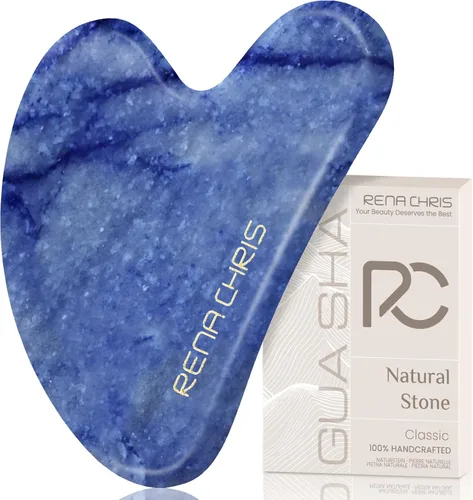 Miniatura 15 de Rena Chris Herramientas Gua Sha Faciales: Herramienta Guasha Natural de Obsidiana para Terapia de Acupuntura Facial, Masajador Facial para Esculpir