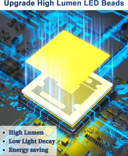 Miniatura 3 de JAYNLT Y-9000W Luces solares de calle al aire libre, 6500 K de alto lumen solar de estacionamiento luces comerciales, grandes luces de inundación