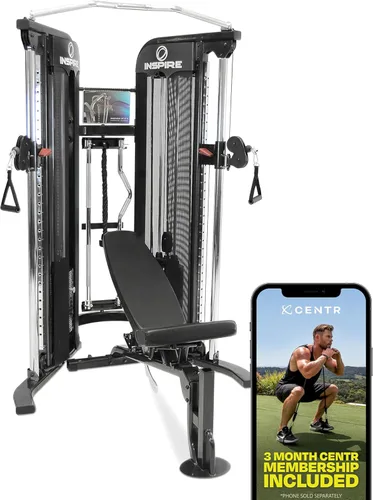 Miniatura 8 de Inspire Fitness FTX - Entrenador funcional compacto para el hogar con accesorios - Diseño que ahorra espacio - Máquina de cable para gimnasio