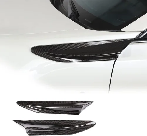 Cubierta de salida de ventilación de aire ABS cromado para Subaru BRZ Toyota 86 2013-2021 Accesorios Juego de 2 piezas (fibra de carbono)