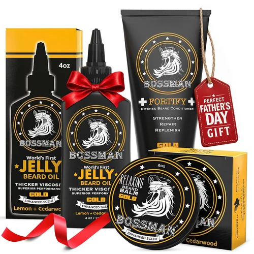 Miniatura 11 de Bálsamo relajante para barba Bossman para hombres (aroma Stagecoach) – Controla, relaja, engruesa y suaviza para el cuidado óptimo de la barba