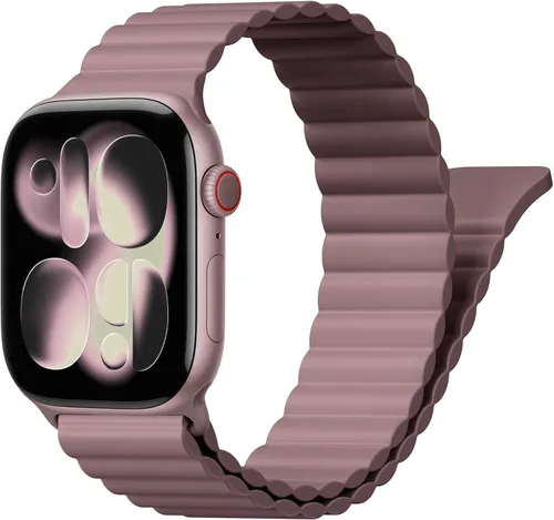Miniatura 29 de BXUXOHS - Bandas deportivas magnéticas para Apple Watch de 40mm, 38mm, 41mm, 42mm, 44mm, 45mm, 46mm, iWatch para mujeres y hombres, correa