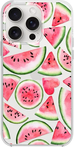 Miniatura 13 de Blingy's Funda para iPhone 15 Pro, bonito patrón de Navidad con diseño de copos de nieve de invierno, funda protectora transparente de TPU suave