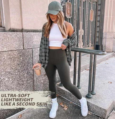 Miniatura 3 de Paquete de 3 leggings para mujer, no se transparentan, cintura alta, control de abdomen, pantalones de yoga, entrenamiento, correr, leggings