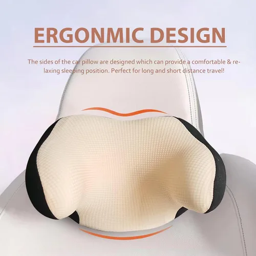 Miniatura 6 de Almohada realmente útil para reposacabezas de coche, almohada para el cuello del coche para dormir con correa ajustable, 100% espuma viscoelástica