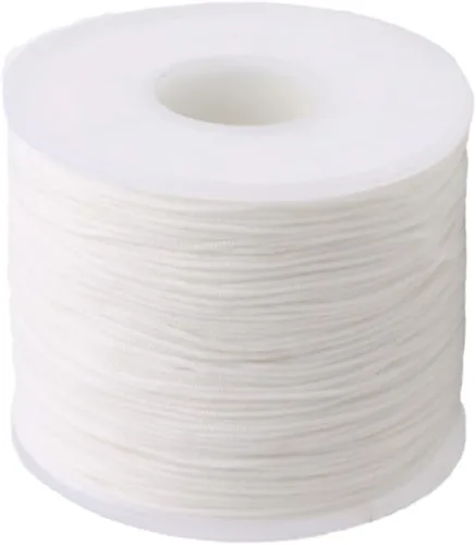 Miniatura 9 de Cordón de nailon de 0.020 in, hilo de ajuste para nudos chinos, collares, joyería, macramé, cuentas, pulseras de 150 yardas (azul)