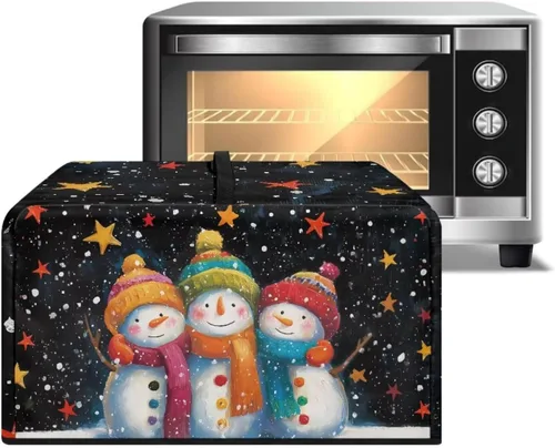 Miniatura 14 de Cubierta para horno de microondas a prueba de polvo, para encimera, freidora de aire, tostadora, horno, para decoración interior del hogar, L, 20.9