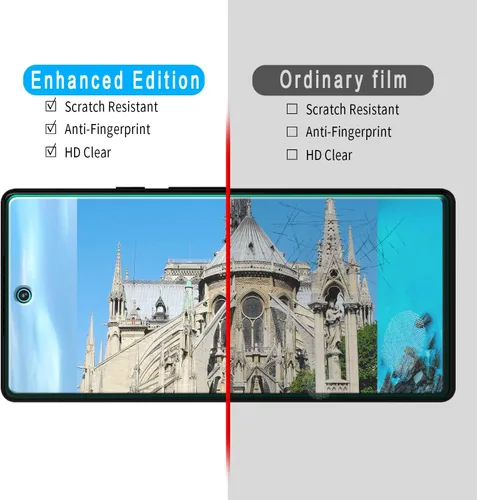 Miniatura 3 de Slanku Paquete de 3 protectores de pantalla de vidrio templado diseñados para Google Pixel 6, película protectora de pantalla HD, compatible