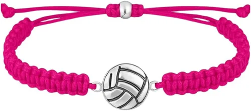 Miniatura 15 de Pulsera con dijes de voleibol Sportybella - Pulseras ajustables con dije de voleibol. Regalos ideales y recuerdos para jugadores de voleibol. Azul