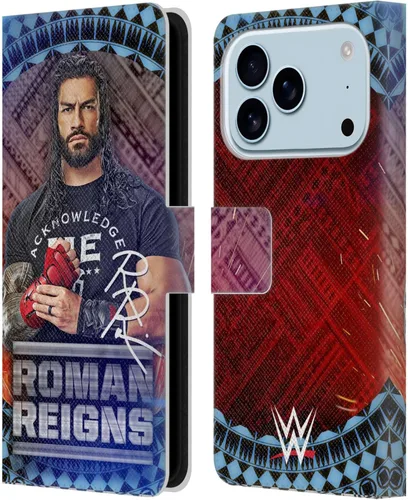 Miniatura 56 de Head Case Designs Officially Licensed WWE Distressed Logo Roman Reigns Leather Wallet Case Compatible with Apple iPhone 11