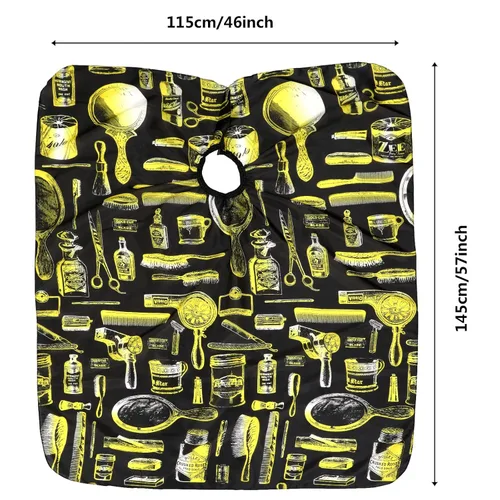 Miniatura 2 de FEBSNOW 3 piezas de capa profesional para barberos para adultos, capa de salón de peluquería para peinado y coloración del cabello, Varios
