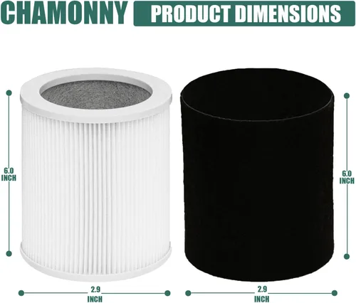 Miniatura 4 de Filtro de repuesto H-HF400-VP, compatible con Hunter H-HF400-VP, H-PF400 y Hunter HP400 purificador de aire cilíndrico de torre, 1 filtro HEPA