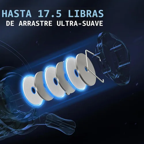 Miniatura 2 de KastKing Centron & Centron Lite Carretes Giratorios, Tamaño 500 es Perfecto para Pesca en Hielo, Hasta 17.5 lbs de Arrastre Máximo, Relación