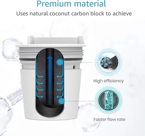 Miniatura 3 de AQUA CREST FM-15RA Filtro de agua para grifo, repuesto para filtro de agua Culligan® para montaje en grifo, sistema de filtración Culligan® FM-15A