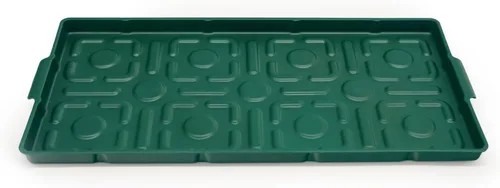 Vego garden Bandejas de riego inferiores para plantas de semillero, bandejas de plántulas de 10 x 20 pulgadas, paquete de 4