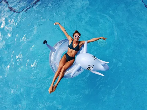Miniatura 45 de PoolCandy Tubos inflables de piscina y anillos de natación para animales