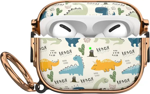 Miniatura 48 de Maxjoy Funda para AirPods 3 con cerradura, bonita funda protectora rígida para AirPod 3 de tercera generación para mujeres y hombres con llavero