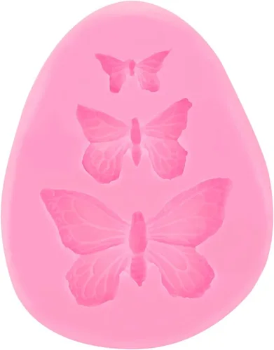 Moldes de silicona con forma de mariposa para tartas de chocolate, herramienta de decoración para chocolate, dulces, gelatina, cubitos de hielo,