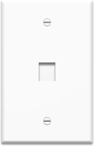 Legrand - Placa de pared OnQ de gran tamaño, placa de pared grande de una sola banda, placa de pared de 1 puerto es 75 pulgadas más alto y ancho que