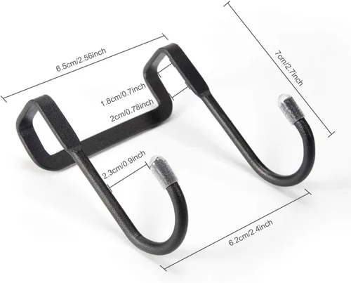 Miniatura 2 de 8 ganchos para colgar cajones en forma de S, ganchos de metal duradero para cocina, armario, baño, cajón, puerta de armario, puerta de armario