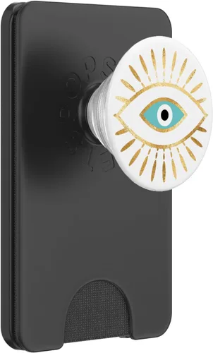 Miniatura 7 de Gold Lash and Teal Evil Eye Greek Mati PopSockets PopGrip: agarre intercambiable para teléfonos y tabletas PopSockets estándar PopGrip