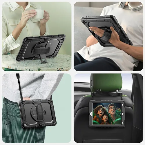 Miniatura 6 de SEYMAC Funda para iPad de 9ª/8ª/7ª Generación Estuche 10.2" 2021-2019, Funda Protectora de Cuerpo Completo Resistente a Prueba de Golpes de Servicio