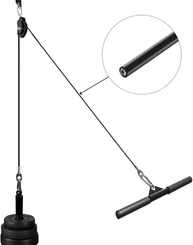 Miniatura 2 de Cable de Polea de Fitness, Accesorios de Reemplazo para Máquina de Cable, Accesorios de Polea de Cable para Gimnasio - Cuerda de Acero Resistente