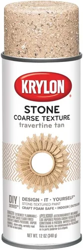 Miniatura 7 de Krylon K18201 Pintura en aerosol de acabado de textura de piedra gruesa, granito negro, 12 onzas