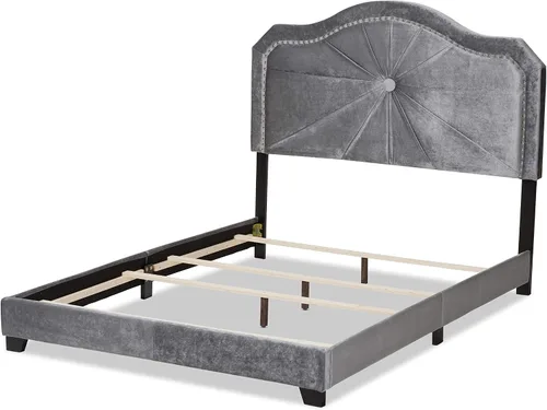 Miniatura 5 de Baxton Studio Camas (se requiere somier), Queen, gris
