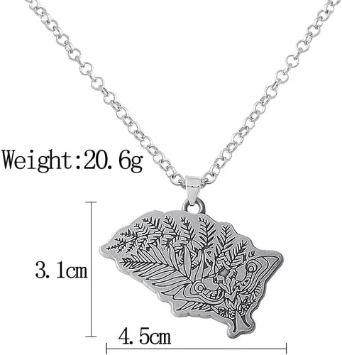 Miniatura 2 de SONGCHANGJEWELRY Vintage Silver Plated Necklace The Last of Us Pendant Necklace Cosplay - Last of Us Gifts for Men Women Fan