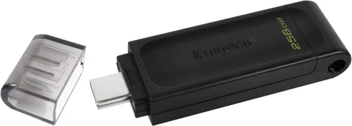 Miniatura 2 de Kingston DataTraveler 70 - Unidad flash USB-C de 256 GB USB 3.2 Gen 1 DT70/256GB, negro