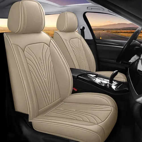 Miniatura 14 de DISUTOGO 2 Fundas para Asientos Delanteros Compatibles con Hyundai Tucson 2010-2024 2025 2026: Fundas de Asiento de Coche de Cuero Impermeables