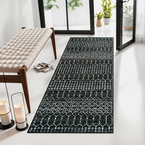 Miniatura 10 de Lahome Alfombras marroquíes para pasillos 2x8 Beige Alfombra de pasillo lavable antideslizante resistente a las manchas Alfombra de cocina