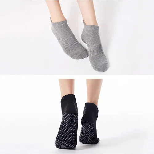 Miniatura 5 de Amstt 4 Pairs Grip Socks for Womens Pilates Barre Dance Pilates Yoga Non-Slip Socks