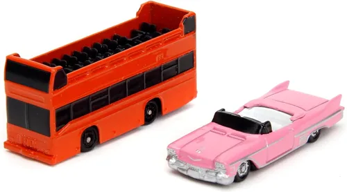 Miniatura 3 de Jada Nano Hollywood Rides Paseo de la Fama Diorama con letrero de Hollywood y 2 vehículos