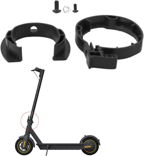 Miniatura 5 de RLECS Anillo de bloqueo redondo delantero Anillo de protección plegable para piezas de scooter, negro